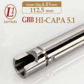 Lambda "One" Precision Stainless Steel 6.01mm Tight Bore Inner Barrel for Hi-Capa Tokyo Marui GBB Pistols