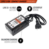 Valken Compact 2-3 Cell LiPo Airsoft Smart Charger (USA)