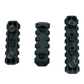 DyTac Polymer M-LOK Rail Segments Set (Color: Black / 2x5 Slot Rail / 1x7 Slot Rail)