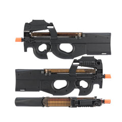 FN Herstal Licensed P90 Full Size Metal Gearbox Airsoft AEG w/ Built-In Red Dot