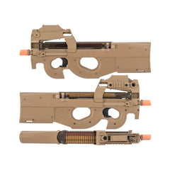 FN Herstal Licensed P90 Full Size Metal Gearbox Airsoft AEG w/ Built-In Red Dot