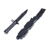 Matrix Airsoft Tactical Rubber Bayonet with Sheath & M4 / M16 QD Mount