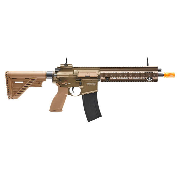 HK 416 A5 AEG 6MM TAN AIRSOFT RIFLE : ELITE FORCE AIRSOFT