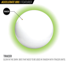 Valken ACCELERATE 0.25g Tracer Airsoft BB's - 2500ct