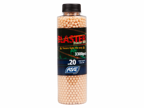Blaster Tracer, RED airsoft BB, 3300 pcs. bottle