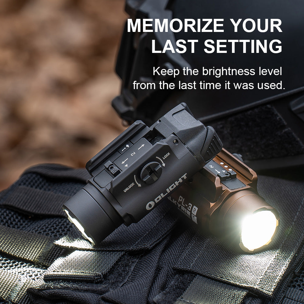 Olight Pl OLIGHT PL-3R Valkyrie Rechargeable Rail Mounted Tactical Light ...