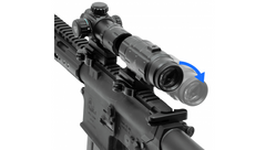 UTG 3X MAGNIFIER WITH FLIP-TO-SIDE QD MOUNT, W/E ADJUSTABLE