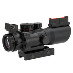 4x32 Tri Illuminated Scope W/Fiber Optic Sight