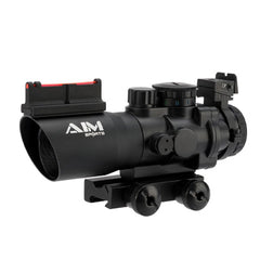 4x32 Tri Illuminated Scope W/Fiber Optic Sight