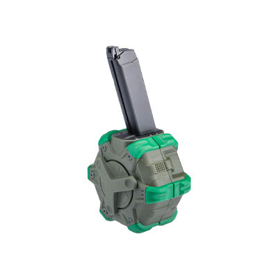 AW Custom Drum Magazine for Gas Blowback Airsoft Pistols & Rifles